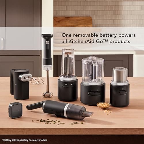 KitchenAid Go Cordless Hand Blender - battery included, KHBRV71, Black Matte 6