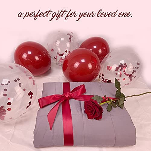 BB BLINBLIN Adult Weighted Blanket Heavy Blanket, Calm and Sleep, Premium Soft and Comfortable Material and Glass Beads (Dark Grey, 80''x87'' 20lbs),Two Persons(90~160lb) Sharing Use on Queen/King Bed 7