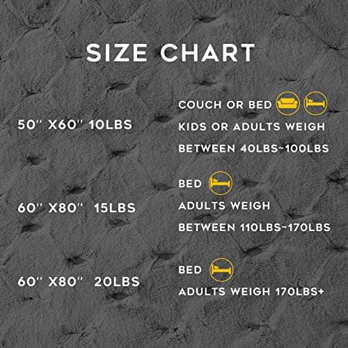 YnM Fluffy Weighted Blanket (Light Grey, 50''x60'' 10lbs) Luxury & Fuzzy Faux Fur Weighted Blanket Throw, Cosy & Relaxing Blanket, Home Decor Piece 6