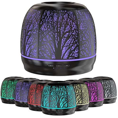 Aroma Outfitters Large Iron Essential Oil Diffuser | Aromatherapy Diffuser That Purifies Air | Ultrasonic Humidifier 7 Color LED Lights | Home Essentials | Scent Diffuser | Large Water Tank of 500mL 2