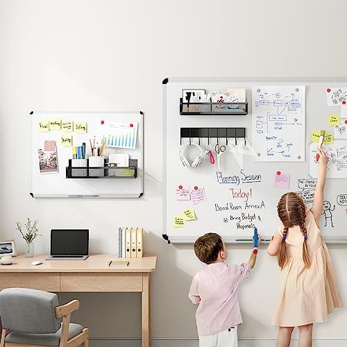 Aufworld Magnetic Spice Rack for Refrigerator, 3 Pack Magnetic Shelf, Moveable Fridge Organizer with 8-Hook Rack, Seasoning Organizer for Kitchen 8