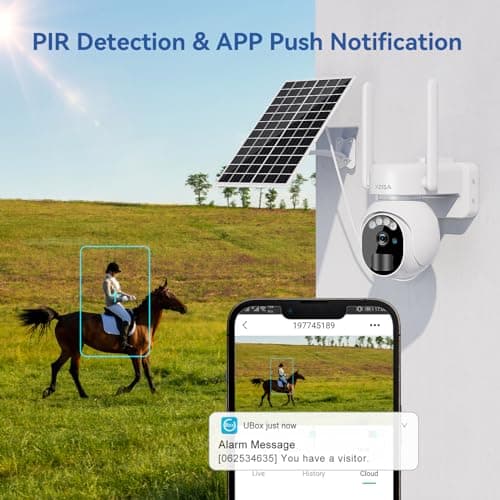 Xega 4G LTE Security Camera No WiFi with SIM Card 2K Super HD Solar Powered Wireless Outdoor 4G Security Camera PIR Motion Sensor Night Vision 2 Way Talk 【Built in SIM Card】 5