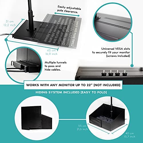 TELEPROMPTER PAD iPresent PRO Portable Presidential Teleprompter for iPad Tablet & Monitor with Remote Control, Hardcase & APP, Live Events Public Speaking & Conference, Speech Prompter Stage Autocue 4