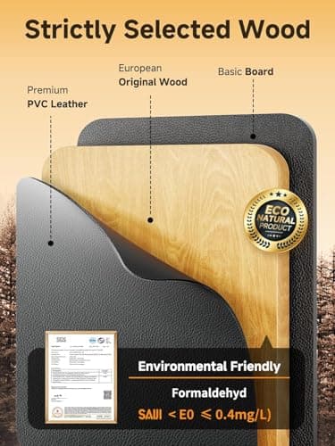 SAIJI XXL Extra Large TV Tray Table，Height & Tilt Adjustable Heavy Duty TV Trays for Eating, Working, Writing,Drawing, Recliner Table Couch Desk with LED Light, Cup Holder, Bookstand 8