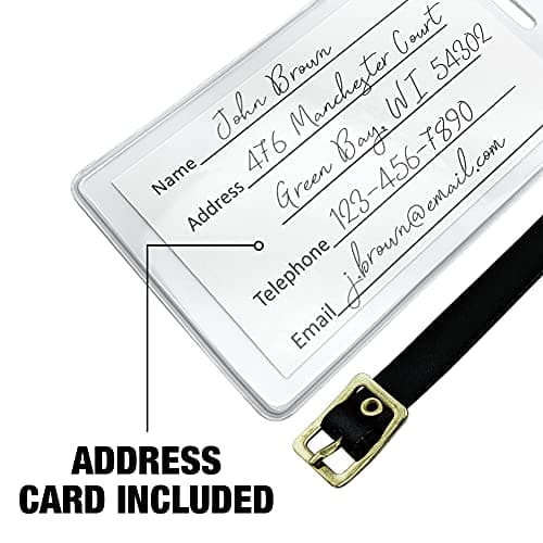 Graphics and More Self-EEZ(TM) Custom Personalized Luggage Tag Set 6