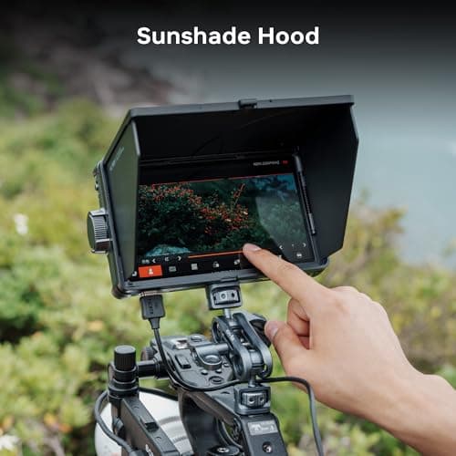 VILTROX DC-A1 Camera Monitor 7'' Touchscreen Camera Field Monitors,2800nits 4K HDMI in/Out,DSLR External Monitor Kit Sunshade Hood,Waveform&Vectorscope,Peaking Focus Assist,3DLUT,False Color Function 6