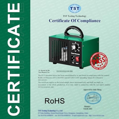 Ozone Generator 45,000mg/h, Industrial O3 Deodorizer for Areas of 2500 Square Feet - High Capacity Ozone Machine Air Ionizer Odor Clean 9