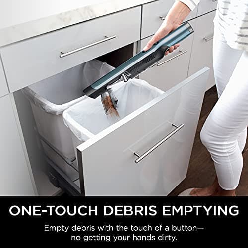 Shark WV201BLBRN WANDVAC Cordless Hand Vac, Lightweight and Portable at 1.4 lbs. with Powerful Suction, Charging Dock, One-Touch Empty for Car & Home, Cove Blue 7