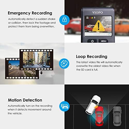 VIOFO A119 V3 2K Dash Cam 2560x1440P Quad HD+ Car Dash Camera, Ultra Clear Night Vision, 140-Degree Wide Angle, GPS Included, Buffered Parking Mode, True HDR, Motion Detection (Renewed) 9