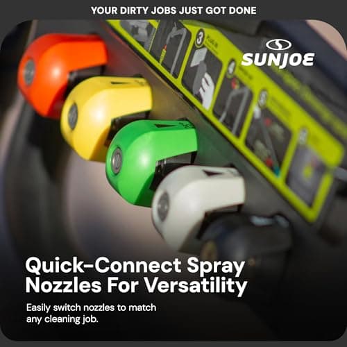 Sun Joe SPX4800 14.9-Amp Electric Pressure Washer, w/ 5 Quick-Connect Tips, Detergent Tank, Cleans Cars, Fences, Patios, Decks, Sidewalks & More 8