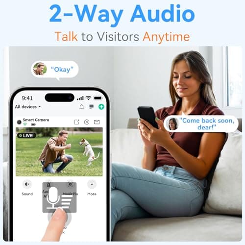 Thybro Magnetic Security Camera Wireless - 2K HD Video, AI Motion Detection, Battery Powered, Ease of Setup, 2-Way Audio,IR Color Night Vision, Waterproof, Outdoor & Indoor Surveillance 9