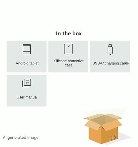 ECOPAD 10.1 Inch Tablet, Android 15 Tablets 12GB(4+8) RAM / 64GB ROM / 1TB SD Card Expansion, 1280x800 IPS HD Touchscreen, 6000mAh Battery, Bluetooth 5.0, Dual Cameras, GMS, Dual Band WiFi, Black 7