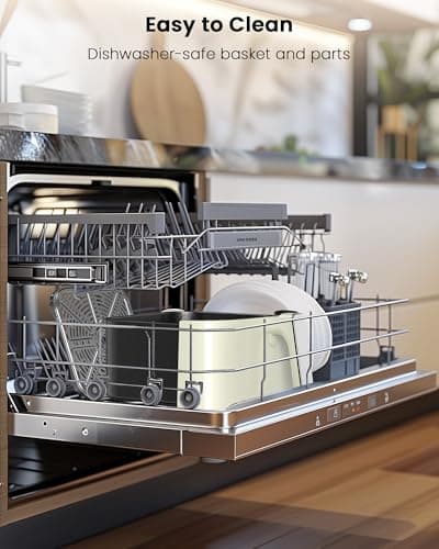 Nuwave Brio Plus Air Fryer 8 Qt, New & Improved, PFAS-FREE, 7 Digital One-Touch Cook Functions that AIR FRY, BAKE, ROAST, DEHYDRATE, TOAST, REHEAT, PREHEAT, 150 Presets, 50°F~400°F (Deep Blue) 8