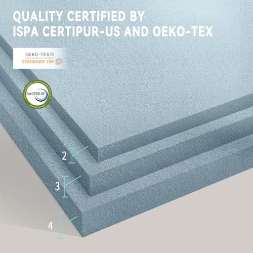 Twin Mattress Topper, Plush Gel Memory Foam, 3 inches, CertiPUR-US Certified 6