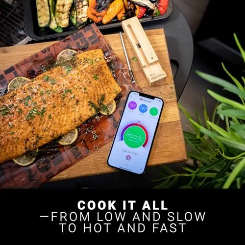 MEATER Plus: Smart Bluetooth Wireless Meat Thermometer Digital | BBQ, Grill, Oven, Smoker, Air Fryer, Kitchen | Perfect for Steak, Chicken, Turkey, and More | Delicious Recipes in App 5