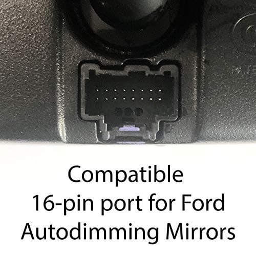 Dongar Dashcam Power Adapter (16-pin Type A) for Ford Vehicles. Compatible with Select Bronco, F150 and More. Built-in USB Power Source, Connects to Rearview Mirror, Easy to Install 6