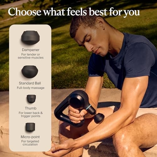 TheraGun Therabody Prime (5th Generation) - Deep Tissue Percussion Therapy Massage Gun - Bluetooth Enabled, Personal Massager for Pain Relief in Neck, Back, Leg, Shoulder and Body (Black) 8