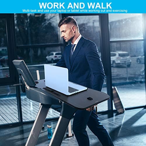 Treadmill Laptop Desk,NEXAN Universal Ergonomic Platform for Notebooks, Tablets, Laptops, Workstation for Treadmill Handlebars up to 35 inches with Cup Tablet Phone Holder… 7