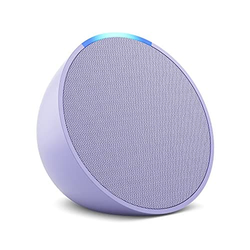Amazon Echo Pop (newest model), Our smallest speaker, Designed for Alexa+, Fits in any room, Lavender Bloom