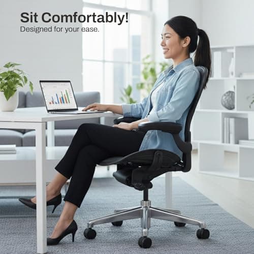 Replacement Seat for Herman Miller Classic Aeron Size B Medium (Black Mesh) 7