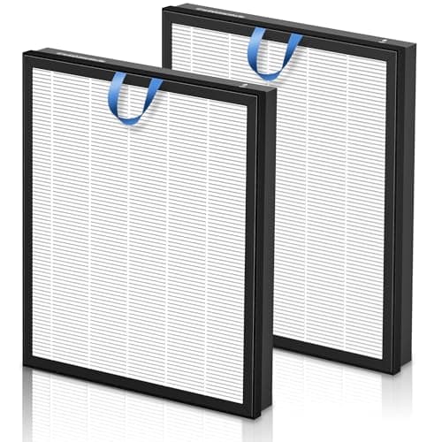 PETOX Vital 200S Replacement Filter for LEVOIT Vital 200S and Vital 200S-P Air Purifier, True and High-Efficiency Activated Carbon Filter, Vital 200S-RF, 2 Pack, White
