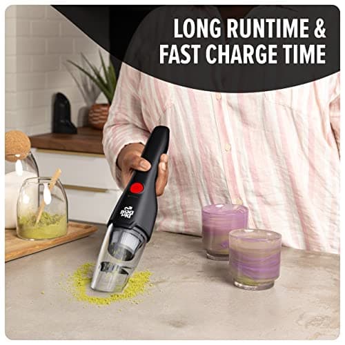 Dirt Devil Grab and Go+ 8V Cordless Handheld Vacuum Cleaner, Powerful Suction, Lightweight, Includes 2-in-1 Tool and Charging Stand with Tool Storage, Portable Vacuum Cleaner 6
