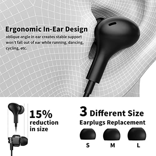 Neckband Bluetooth Headphones Wireless Earbuds for Samsung S25 Ultra S24 S23 FE S22 A53 A25, Sport Headphones HiFi Stereo Surround Sound Ear Buds for iPhone 17 Air 16 15 14 Pro Max 13 Plus/Pixel 10 9 7