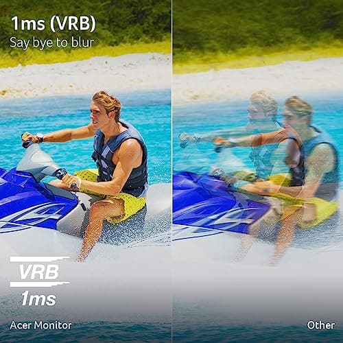 acer 27 Inch Monitor- KB272-27 Inch FHD IPS (1920 x 1080) Display, Up to 120Hz Refresh Rate, 99% sRGB, Tilt, Adaptive-Sync Support (FreeSync Compatible) 1ms (VRB), sRGB 99% Color, HDMI & VGA Ports 5