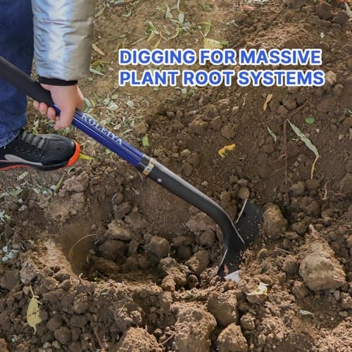 KOLEIYA Shovel,Shovels for Digging Heavy Duty with Fiberglass Handle,Spade Shovel for Gardening Trenching Planting Transferring,57 inches,Blue 8