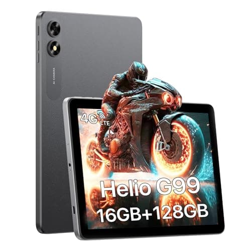 UMIDIGI 10 inch Android Gaming Tablet with Helio G99 Octa Core Processor 16GB (8+8Extend) RAM & 128GB (up to 1TB) ROM, 4G LTE Tablet with Dual SIM Card Slots GPS Bluetooth Cellular and WiFi