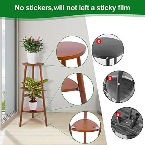 Eocogup Plant Stand Indoor Tall,2 Tier Convertible Wooden Flower Stand,Planter Stand,Multi-purpose Plant Shelf Indoor for Living Room Balcony Garden Patio Office,Walnut 7