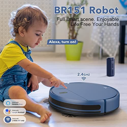 UMMUND Robot Vacuum and Mop Combo, 2 in 1 Robotic Vacuum Cleaner, with WiFi/App/Voice, Schedule Settings, Self-Charging, Ideal for Hard Floor, Pet Hair and Low Pile Carpet 7