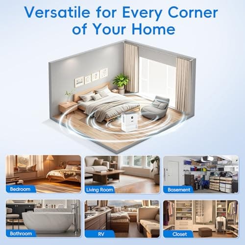 BNTET 2-in-1 Dehumidifier and Humidifier Combo, 68 oz Tank with Auto Shutoff, Smart Humidity Control, 30-Second Rapid Dehumidification, 12H Timer, 7-Color LED Light for Home Use 9