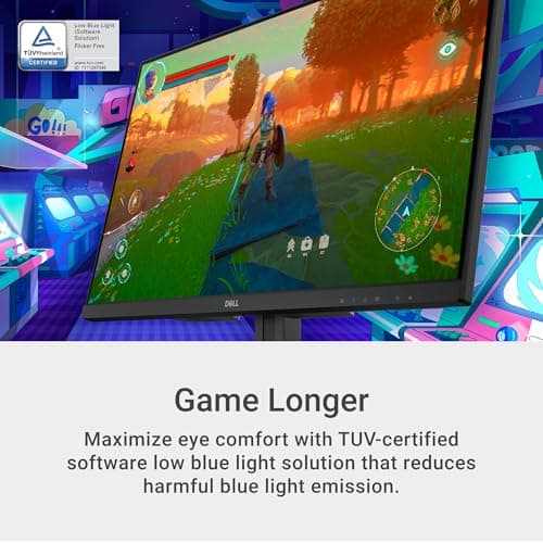 Dell G2725D Gaming Monitor - 27-inch QHD (2560x1440) up to 180 Hz, 2ms Response time, 99% RGB Display, DisplayPort/HDMI Connectivity, AMD FreeSync, Comfortview, Tilt Adjustable - Black 6
