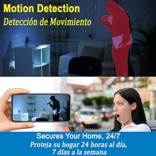 WKX W-Mini Security Camera with 64GB SD Card, Battery Powered, HD Video, Night Vision, Motion Detection, Cloud Storage, Wi-Fi & Offline Mode, for Indoor/Outdoor Use 6