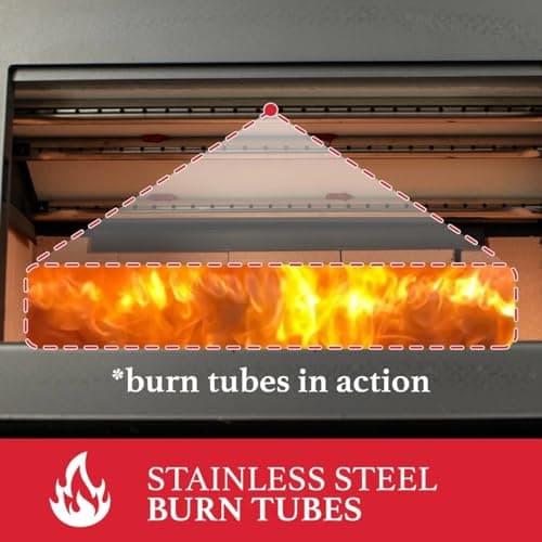 Ashley Hearth AW1820E 1,200 Sq. Ft. Wood Stove Insert , Black 9