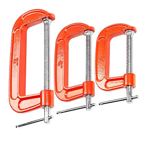 MAXPOWER 3-Piece C Clamp Set - 3-Inch, 4-Inch & 6-Inch Clamps