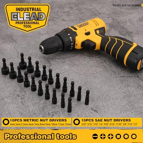 Magnetic Screwdriver Set with Case: 86-Piece Slotted Phillips, Hex, Torx, Precision, Nut Drivers, Driver Bits and Magnetizer, Ergonomic Handle, Ideal for Mechanics and Professionals 6