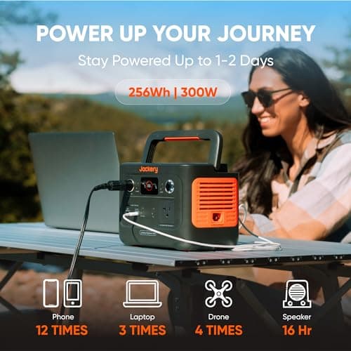 Jackery Explorer 240 v2 Portable Power Station, 256Wh LiFePO4 Battery with 300W AC/100W USB-C Output, 1Hr Fast Charging, Versatile Scenarios-Outdoor/Camping/RV/Travel/Emergency Backup 7