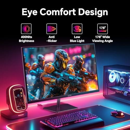 KTC 24.5 inch 400Hz 240Hz Gaming Monitor | Fast IPS 1ms | FHD 1080P Monitor | HDR 400 128% sRGB | HDMI x2, DP x2 |Tilt Adjustability Silver-Gray VESA 360Hz Monitors H25X7 7