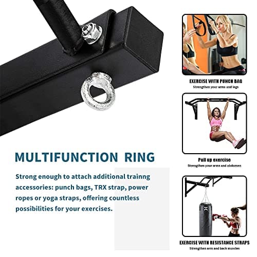 ptlsy Wall Mounted Pull Up Bar with Multi Grip for Pull-up Chin-up Multifunctional Heavy Duty Chin Up Bar Ideal for Home Gym Fitness and Workouts Cross-Training Full Body Strength Training 5