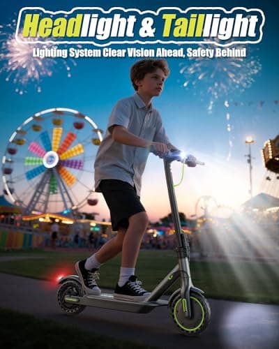 MAXSHOT Electric Scooter Adults & Big Kids, 350W Powerful Motor, Top Speed 16/19MPH, 12/16/19/21Miles Range, 8.5" Solid Tires Folding Commuter Escooter with Dual Suspension for Commuting, APP Control 6