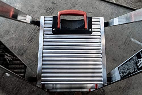 Little Giant Ladders Flip-N-Lite 6 ft Lightweight Step Ladder with Standing Platform, Aluminum, 300 lb Load Capacity, Type 1A Extra Heavy Duty, 10.25 ft Reach Height (15270-001) 15