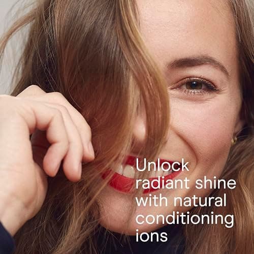 Conair Hair Dryer Style & Shine Natural Crystal Collection, 1875W Hairdryer, 3 Heat Settings, 2 Speeds, Blow Dryer with Concentrator Attachment, Ionic & Hematite-Infused Ceramic Technology, Black 7