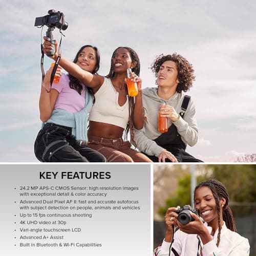 Canon EOS R50 Mirrorless Camera RF-S18-45mm F4.5-6.3 is STM Lens Kit, 24.2 Megapixel CMOS (APS-C) Sensor, 4K Video, Hybrid Camera, Photo and Video, Vlogging, Content Creator, RF Mount, Black 8