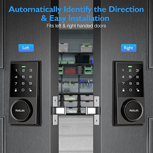 AppLoki Smart Lock, Keyless Entry Door Lock with Bluetooth/Alexa Voice Control, Touchscreen Keypad Deadbolt APP, E-Key, Code, Key, Auto-Lock, Front for Home Apartment Hotel 8