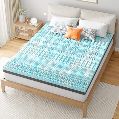 EnHomee 3 Inch Twin Mattress Topper, 7-Zone Memory Foam Mattress Topper with Cooling Gel, CertiPUR-US Certified for Pressure Relief & Enhanced Sleep Comfort 6