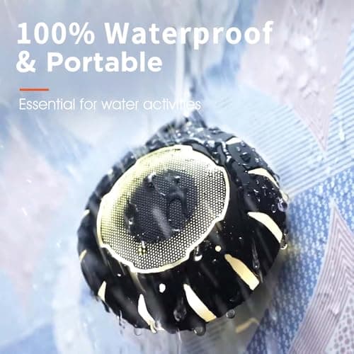 HEYSONG Waterproof Shower Bluetooth Speaker, Durable & Portable with Clear Sound, Ideal for Shower, Pool, Beach & Kayaking – Great Gift for All Ages 8