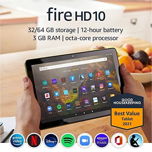 Amazon Fire HD 10 tablet, 10.1", 1080p Full HD, 32 GB, (2021 release), Black 11