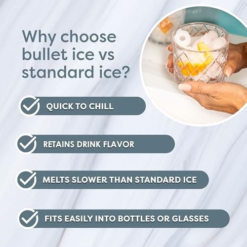 Igloo Portable Ice Maker with Scoop & Basket- Ice Maker with LED Control Panel & 1.5 Quart Water Tank-Ice Cube Maker Produces 26 Lbs. of Ice in 24 Hours With 8 Large or Small Cubes In 7 Minutes- Black 5